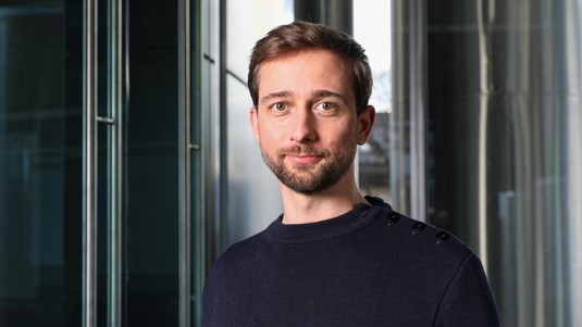 © 2021 EPFL / Alain Herzog. Portrait of EPFL researcher Gaétan de Rassenfosse.