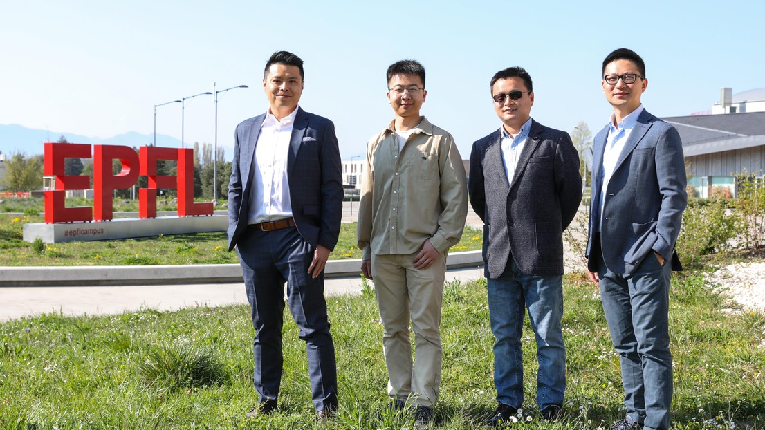 Yu-Qing Xie, Ping-Chic Ho, Li Tang and Yugang Guo © Alain Herzog / 2021 EPFL