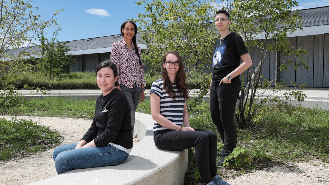 L-R Carmela Troncoso, Deirdre Rochat, Chiara Ercolani, Alias Poma © 2021 EPFL