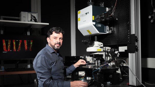 Brian McCabe, Director of the Laboratory of Neural Genetics and Disease and a Professor in the EPFL Brain Mind Institute. © Alain Herzog / EPFL