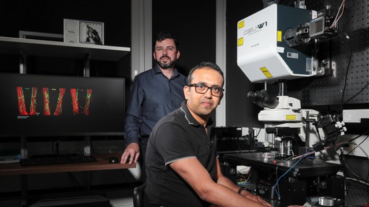 Brian McCabe and Soumya Banerjee © Alain Herzog / EPFL