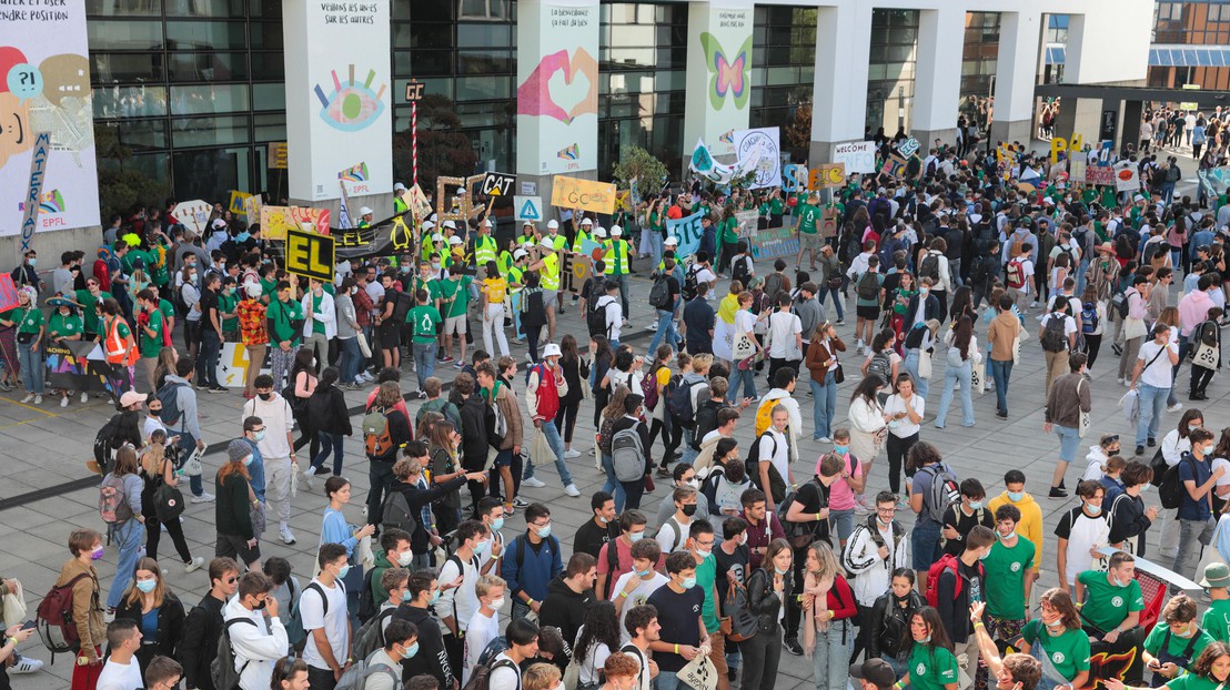 New Bachelor’s students are up 4% for the 2021-2022 school year at EPFL. © Alain Herzog/EPFL