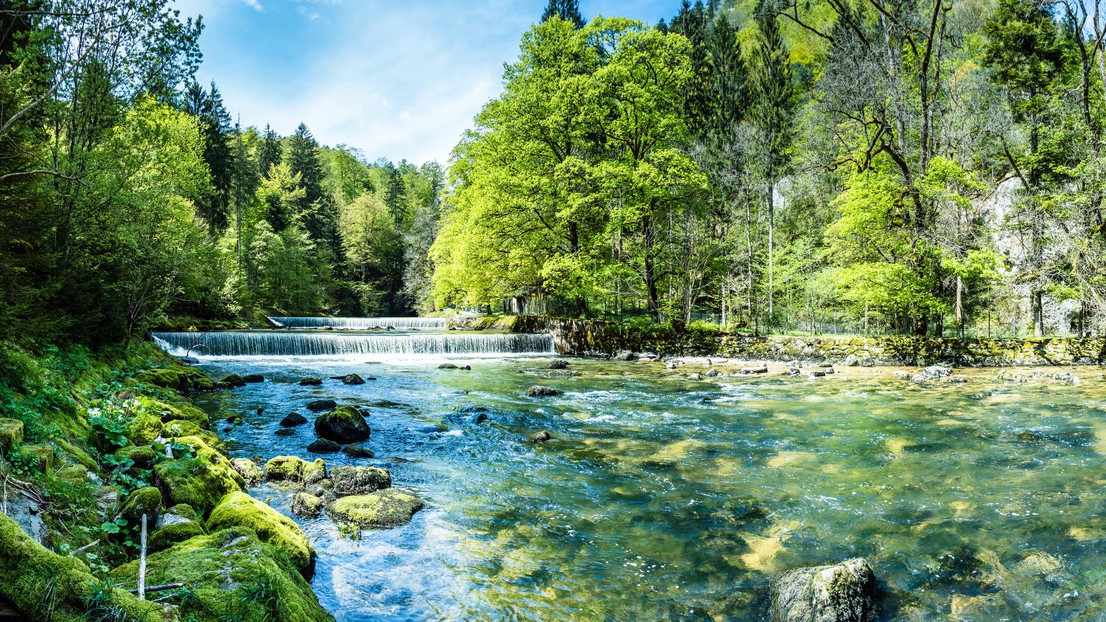 In the winter, increased precipitation will bring about higher discharge. (Areuse river, Jura).  EPFL/ iStock