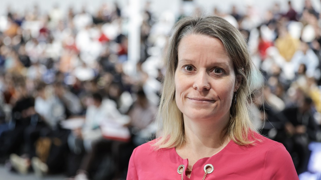 Tanja Käser, recipient of the Credit Suisse Award for Best Teaching. © Alain Herzog 2023 EPFL