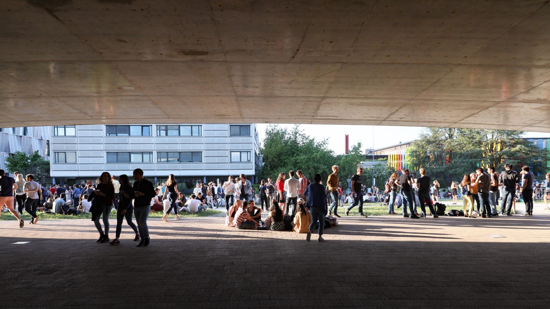 LCMS-3 focuses on learning French and integrating into the EPFL community. On this picture, the event Vivapoly dedicated to the whole EPFL community. © Alain Herzog 2019 EPFL