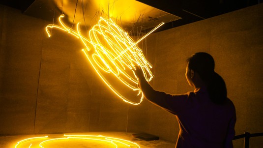 L'installation NOAA de LIU Xin, proposée par la curatrice chinoise Iris Long.