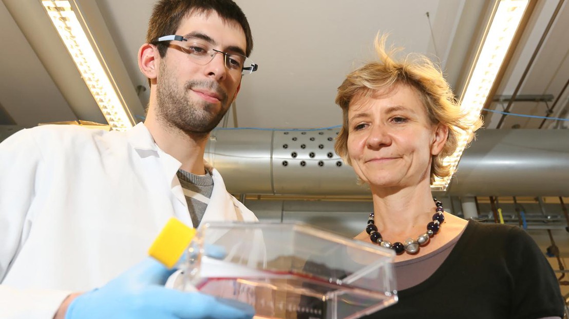 Patrick Sandoz and Gisou van der Goot. © Alain Herzog / EPFL