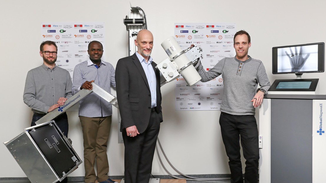 GlobalDiagnostiX's key people. © Alain Herzog / EPFL GlobalDiagnostiX's key people. © Alain Herzog / EPFL