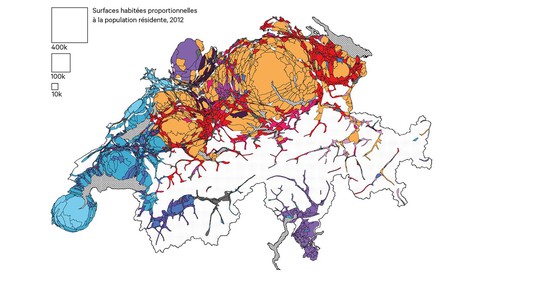 Communes voting the same way in federal votes from 1981 to 1991. © cartogramme-koseki