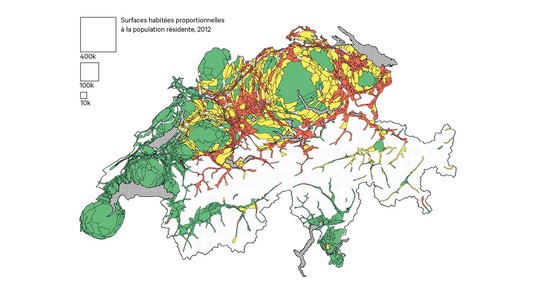 Communes voting the same way in federal votes from 2003 to 2014. © cartogramme-koseki