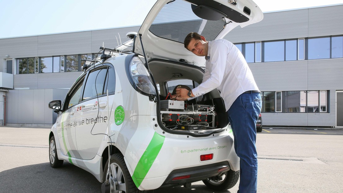 Milos Vasic Vasic has developed cooperative perception algorithms. ©Alain Herzog/EPFL