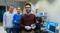 Andrei Müller, Montserrat Fernandez-Bolaños Badia and Andrea Casu, NANOLAB. © EPFL / Jamani Caillet