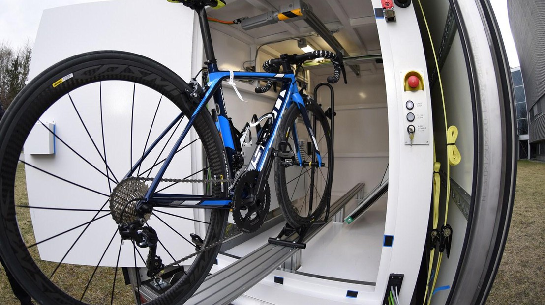 X-ray unit for the detection of technological fraud in cycling events ©UCI