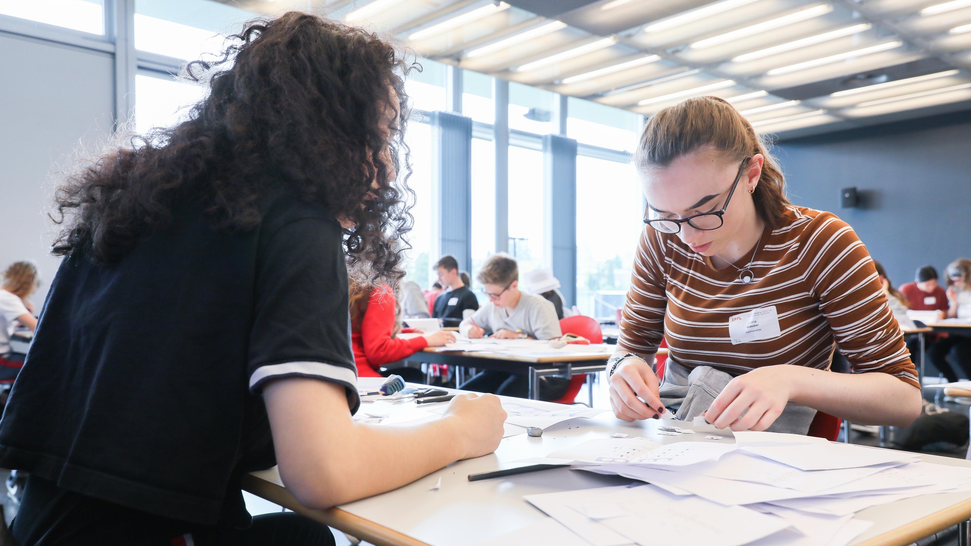 Working hard during the two-hour test. © 2019 Alain Herzog