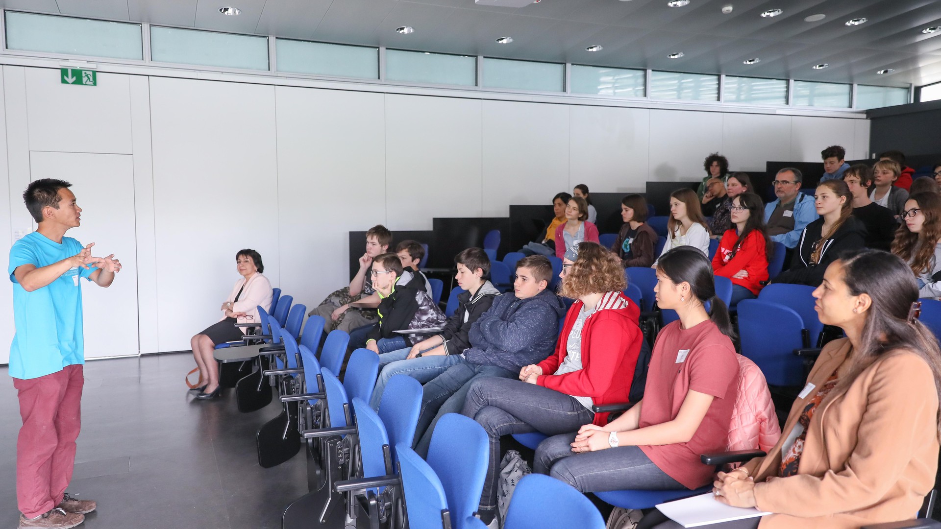 IC scientist Lê Nguyen Hoang talks about the history of cryptography. © 2019 Alain Herzog