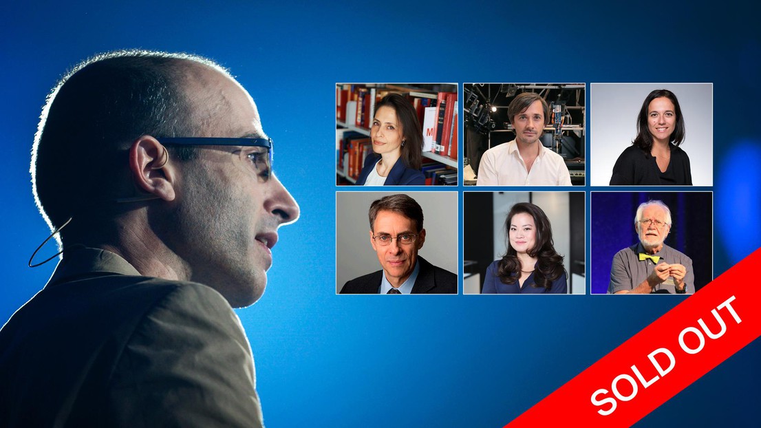 Yuval Noah Harari, Effy Vayena, Grégoire Courtine, Jocelyne Bloch, Ken Roth, Jamie Paik et Jacques Dubochet seront les intervenants de cette table ronde du 10 juillet © 2019 EPFL